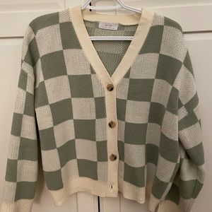 OAK+FORT Cute gingham cardigan